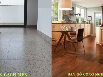 Có nên dùng sàn gỗ công nghiệp thay sàn gạch không