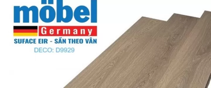 Sàn gỗ Mobel EIR 12mm: bề mặt sần theo vân, cấu tạo và điểm đại lý cần nắm