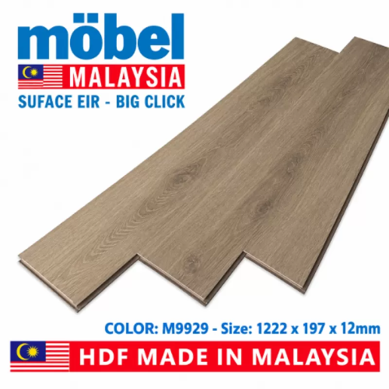 Sàn gỗ Mobel EIR M9929 sản xuất công nghệ Malaysia bề mặt sần vân gỗ thật
